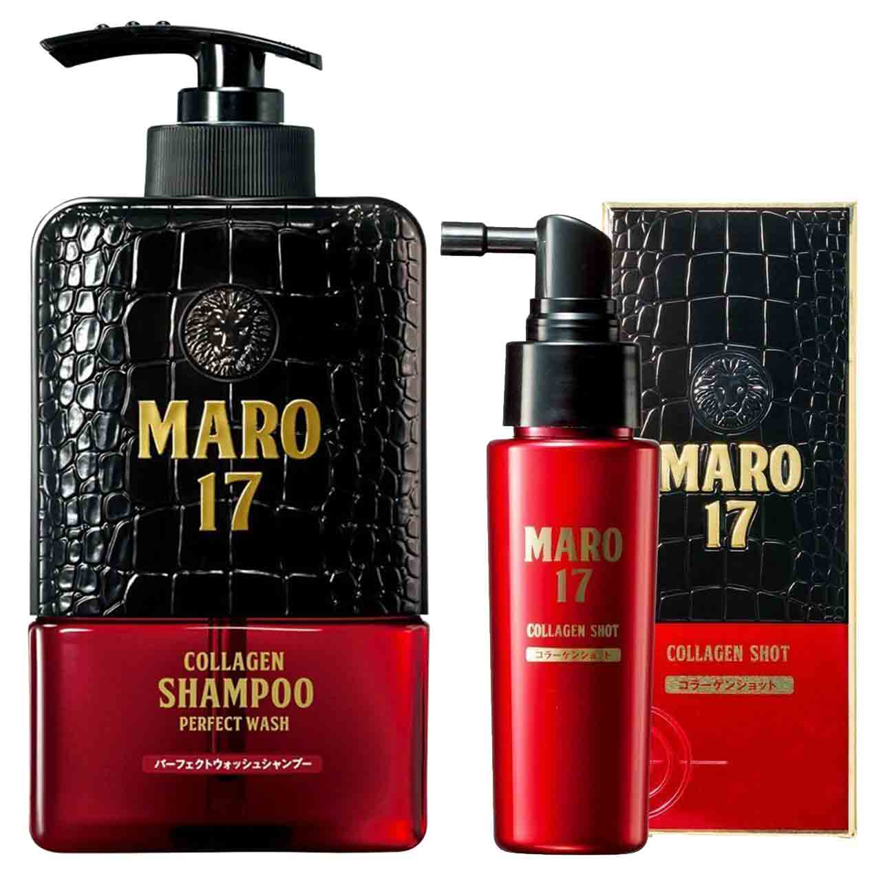 MARO17 Collagen Shampoo Perfect Wash & Collagen Essence Set