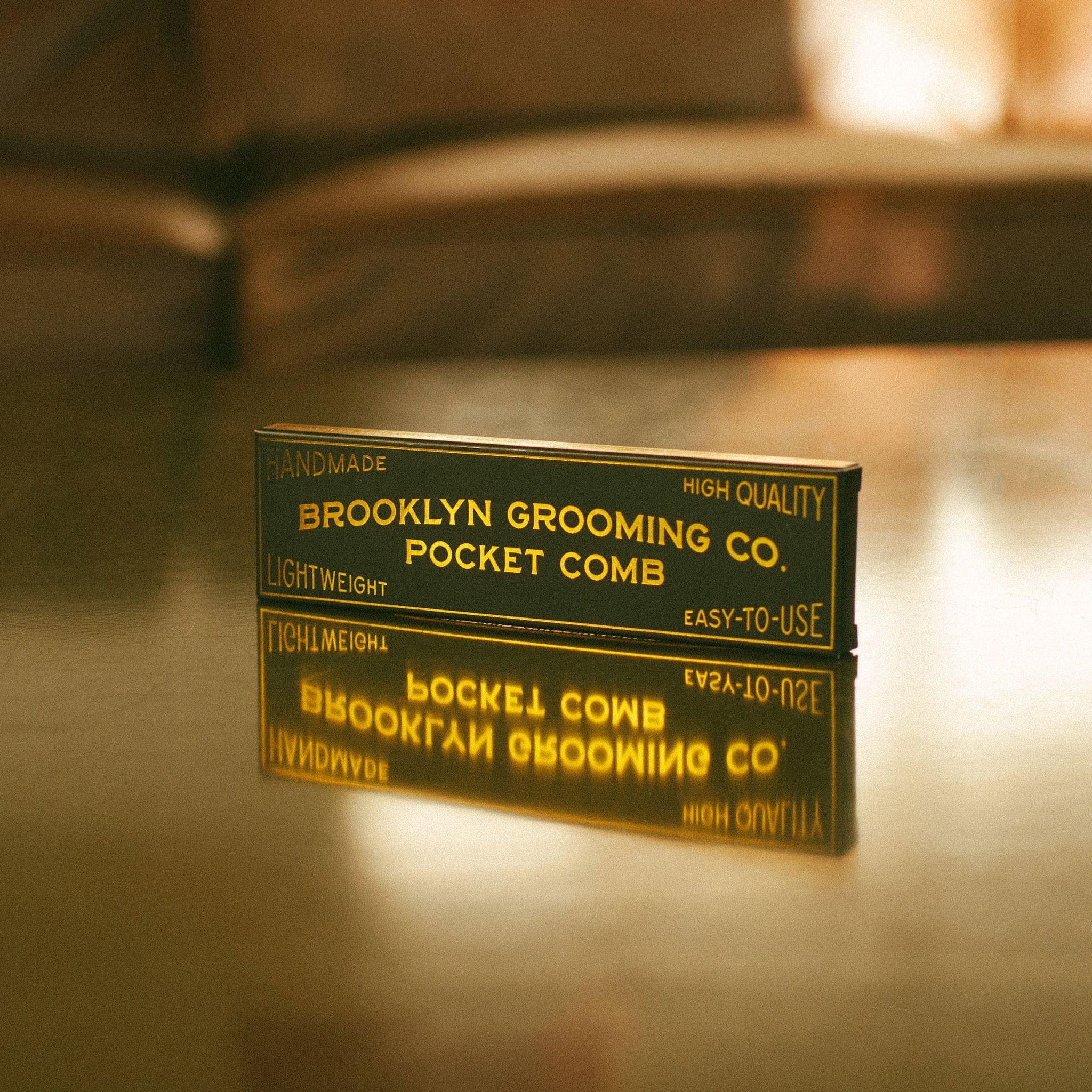 Brooklyn Grooming Comb Men's Handmade Pocket Comb