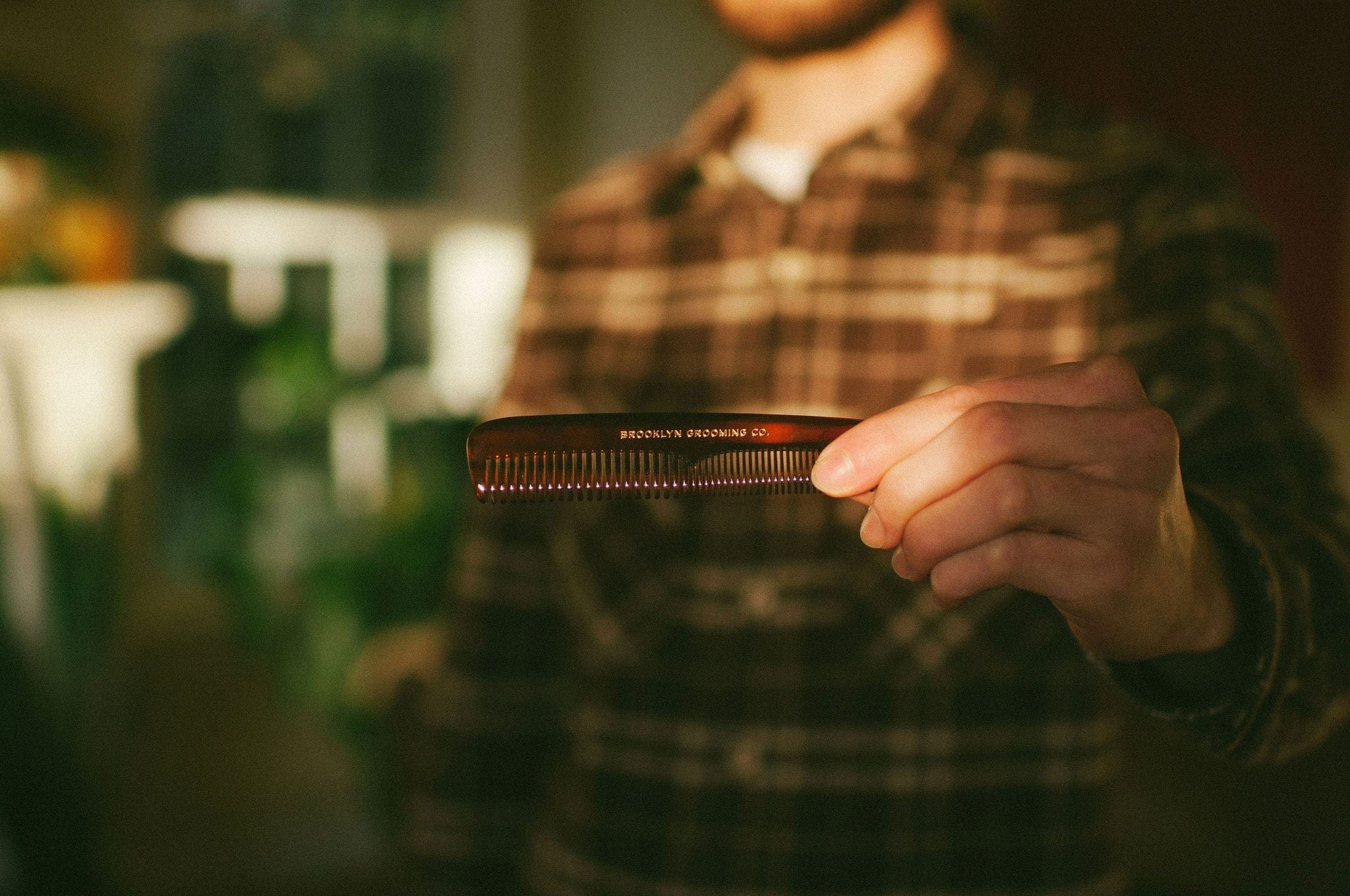 Brooklyn Grooming Comb Men's Handmade Pocket Comb