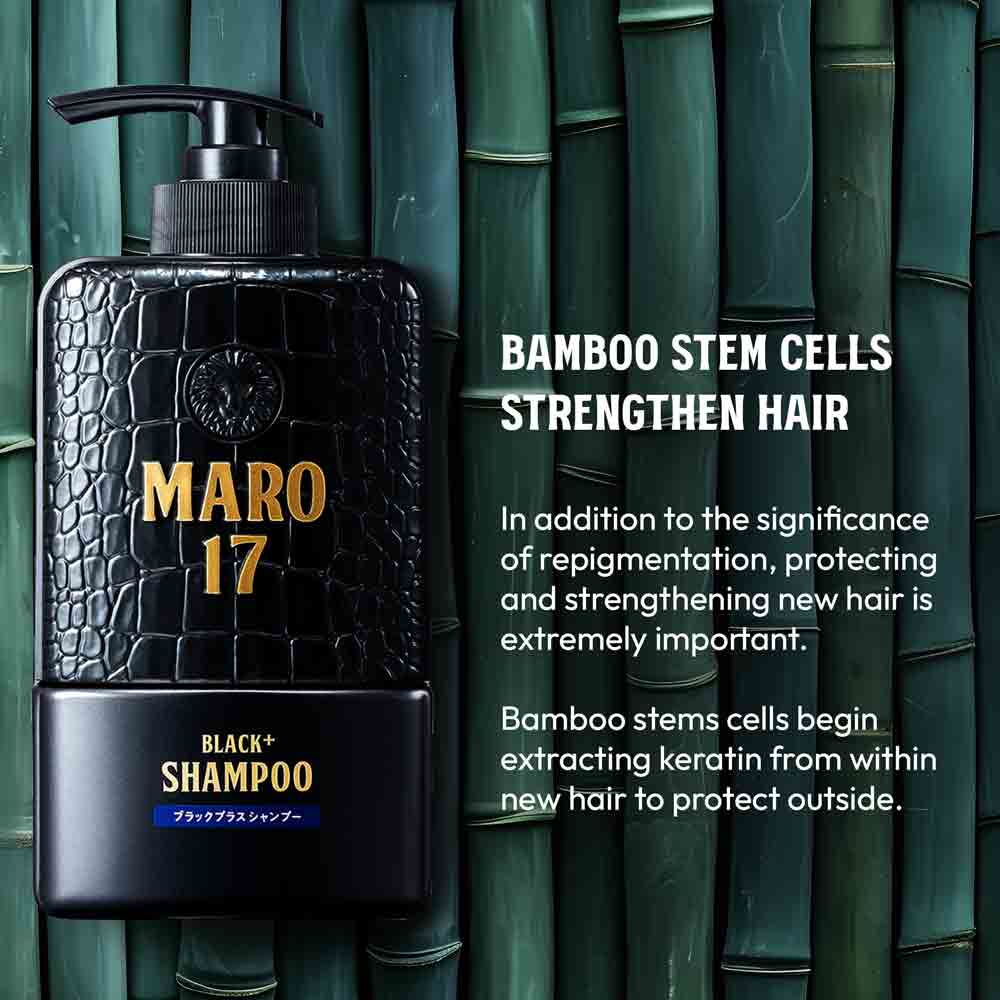 MARO Shampoo MARO17 Black+ Anti-Aging Shampoo & Collagen Shot Set