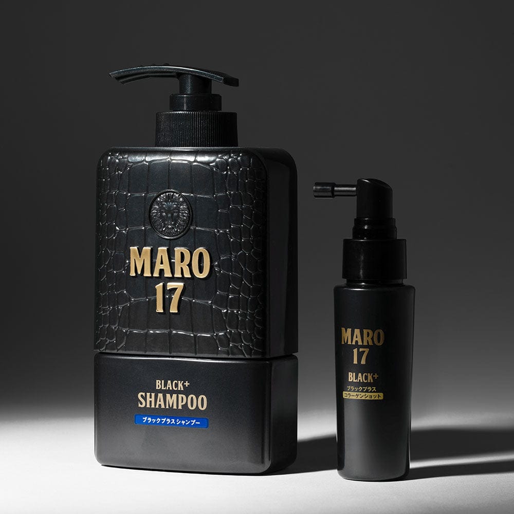 MARO Shampoo MARO17 Black+ Anti-Aging Shampoo & Collagen Shot Set