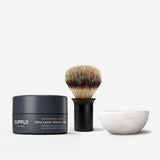Supply Shaving Bundle Sandalwood & Cedar / Matte Black Perfect Shave Set