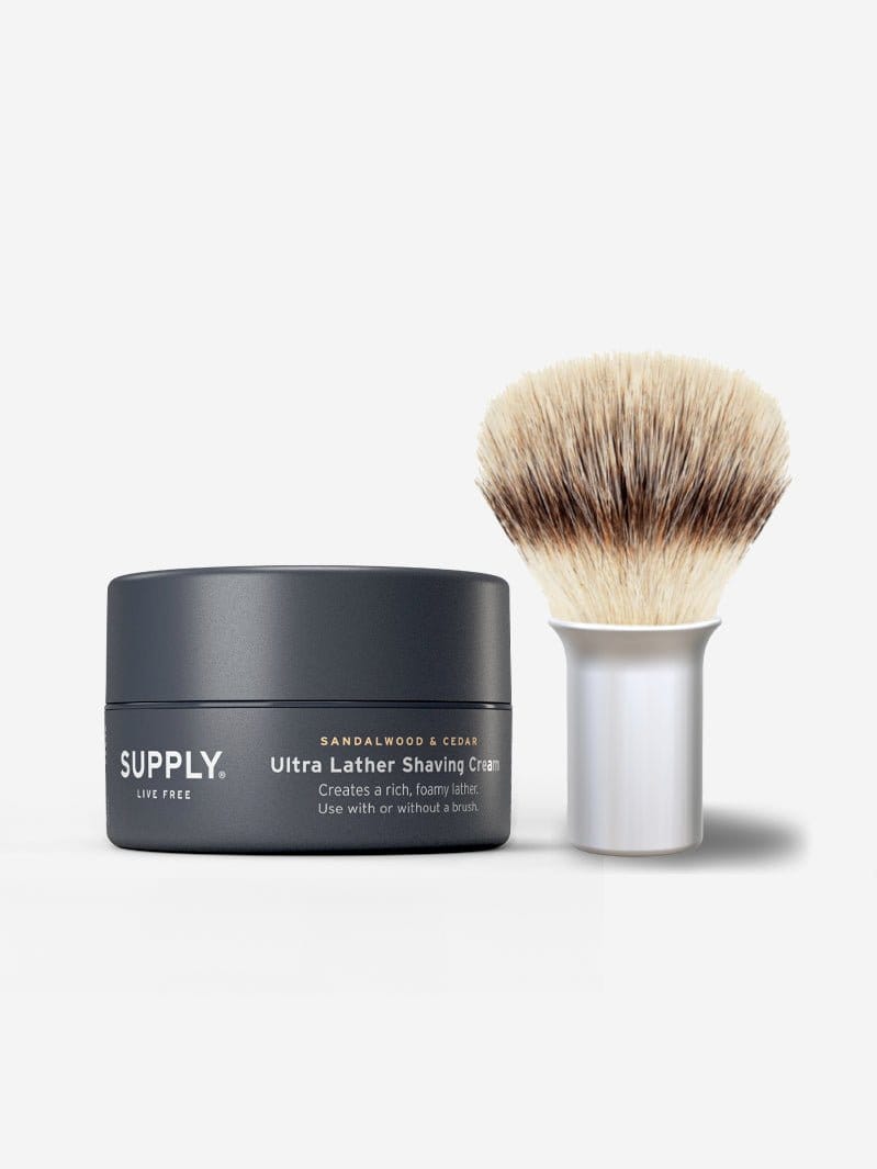 Supply Shaving Bundle Sandalwood & Cedar / Classic Matte Shaving Cream Starter