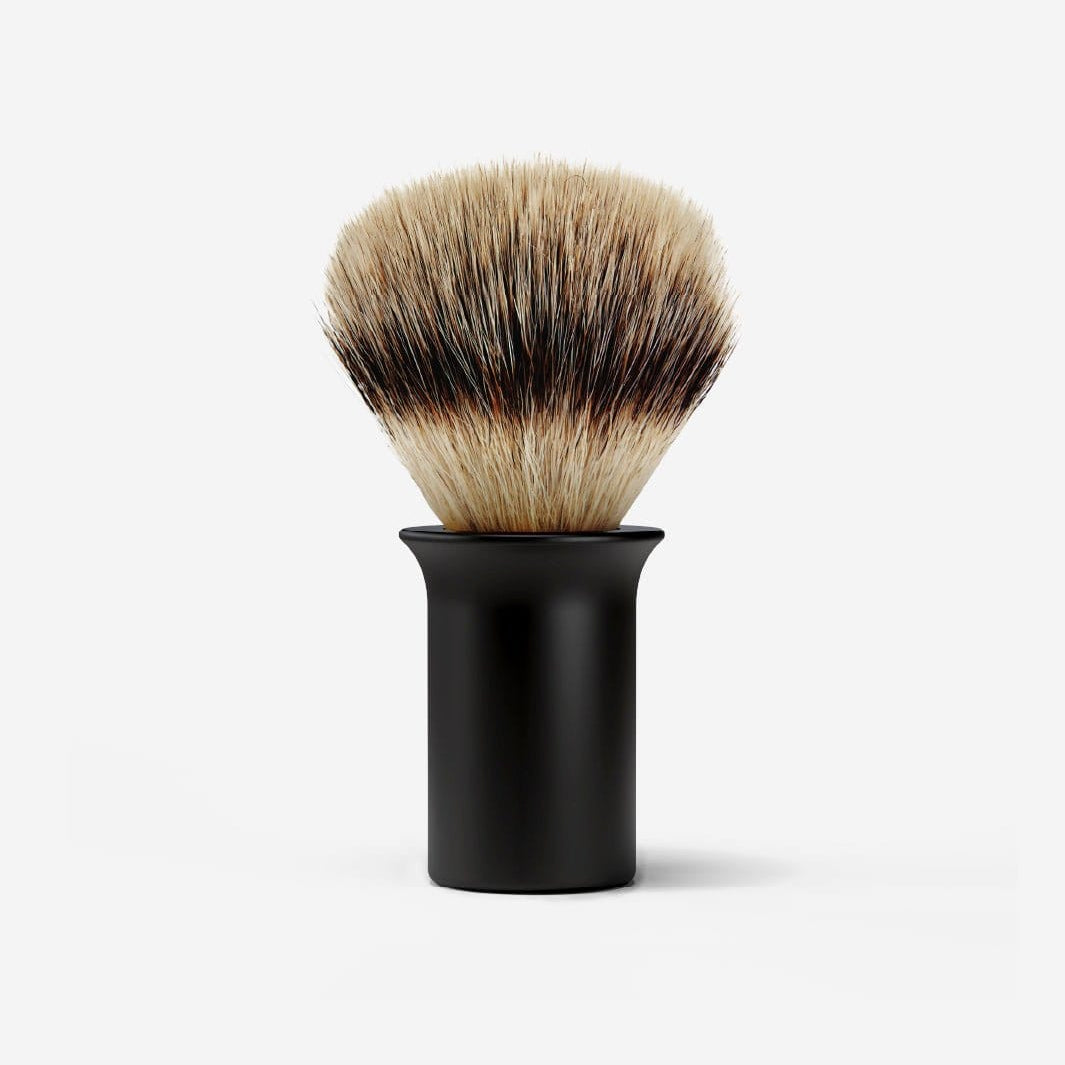 Supply Shaving Matte Black Silvertip Synthetic Shaving Brush
