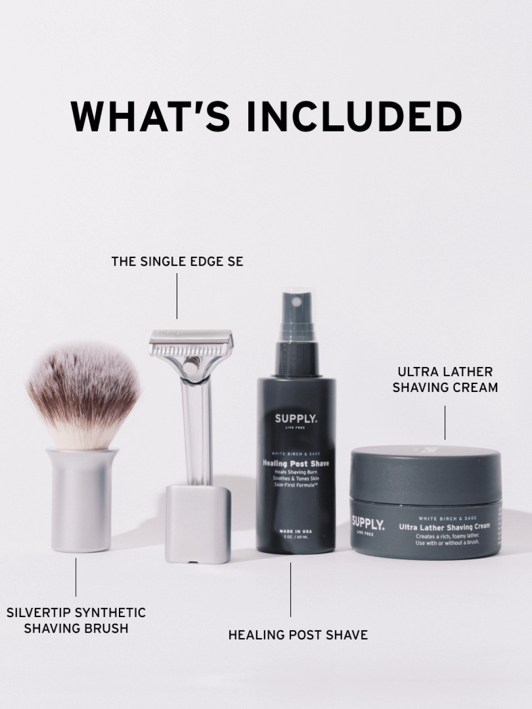 Supply Shaving Bundle The SE Starter Set